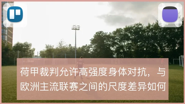 荷甲裁判允许高强度身体对抗，与欧洲主流联赛之间的尺度差异如何权衡